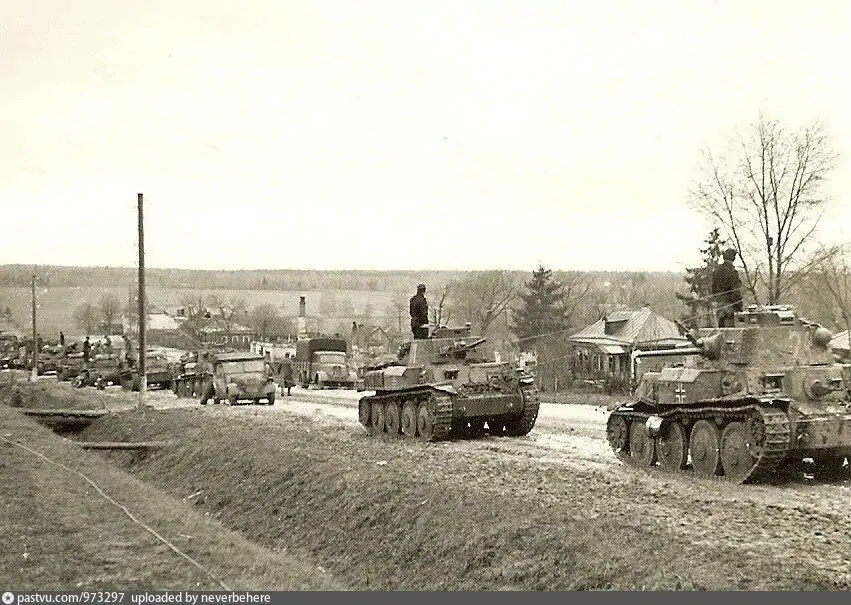 Спас-Деменск. Варшавское шоссе 1941