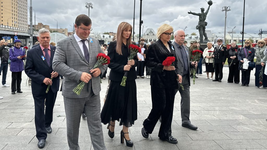 ПАМЯТНОЕ МЕРОПРИЯТИЕ У СТАНЦИИ МЕТРО РИЖСКАЯ В МОСКВЕ В ДЕНЬ СОЛИДАРНОСТИ В БОРЬБЕ С ТЕРРОРИЗМОМ